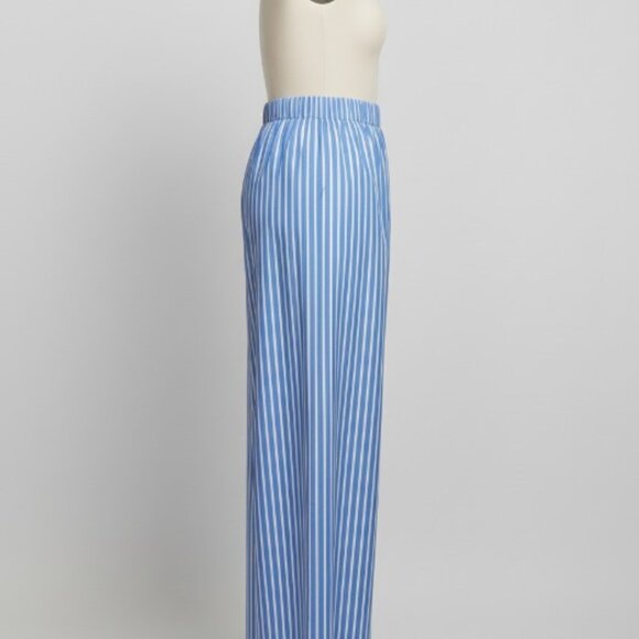 MISSGUIDED Buttoned Striped Wide Leg Pajama Pants Office Wear S - Picture 12 of 14